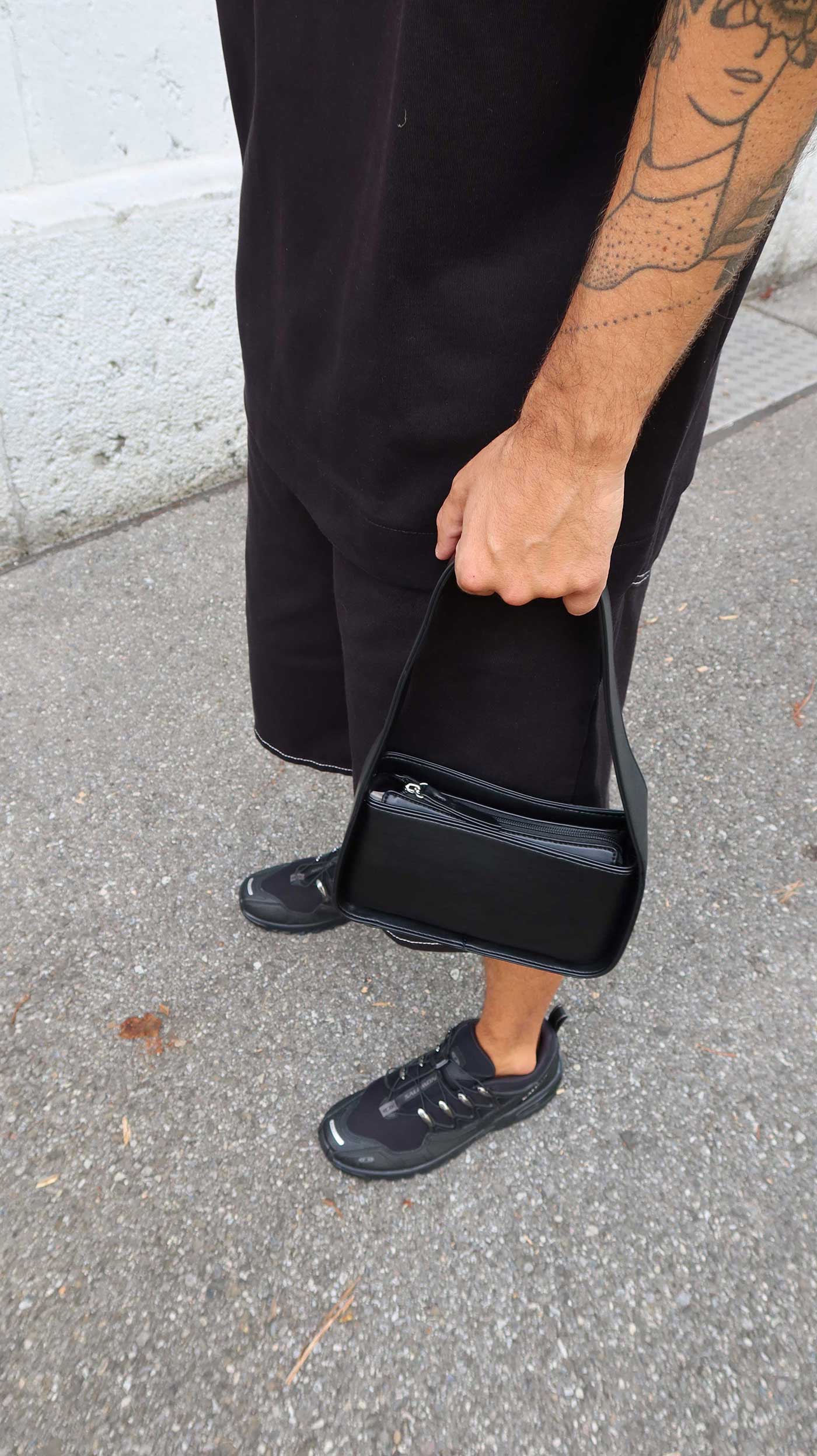 Le sac Zalando, un accessoire élégant pour compléter ce look tout en noir